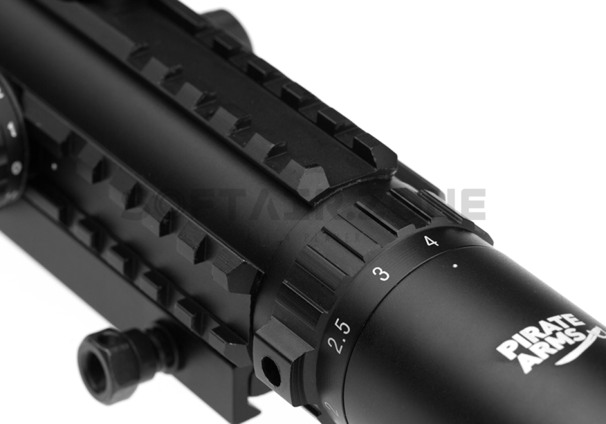 Pirate Arms CQB Tactical Scope 1-4x30 mit Rail Black